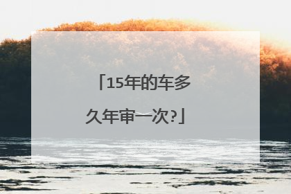 15年的车多久年审一次?