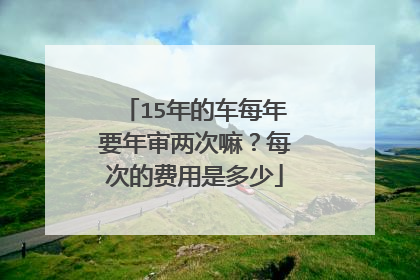 15年的车每年要年审两次嘛？每次的费用是多少