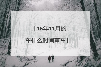 16年11月的车什么时间审车