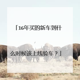 16年买的新车到什么时候该上线验车？