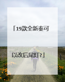 19款全新秦可以改后尾灯?