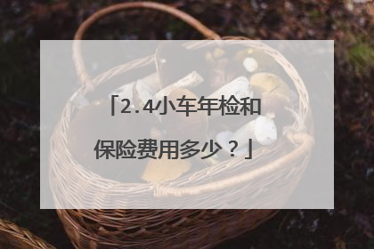 2.4小车年检和保险费用多少？