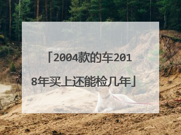 2004款的车2018年买上还能检几年