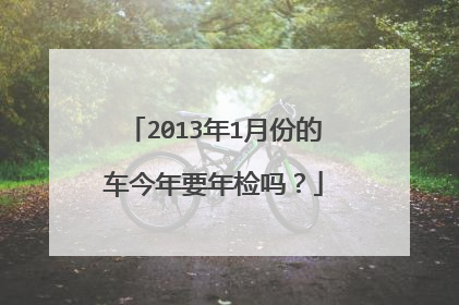 2013年1月份的车今年要年检吗？