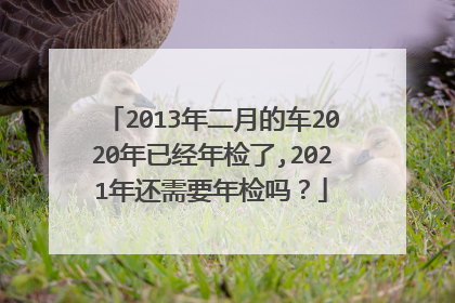 2013年二月的车2020年已经年检了,2021年还需要年检吗？