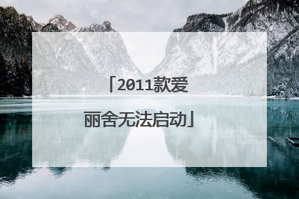 2011款爱丽舍无法启动