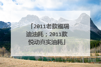 2011老款福瑞迪油耗；2011款悦动真实油耗