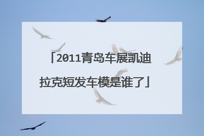2011青岛车展凯迪拉克短发车模是谁了