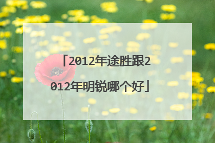 2012年途胜跟2012年明锐哪个好