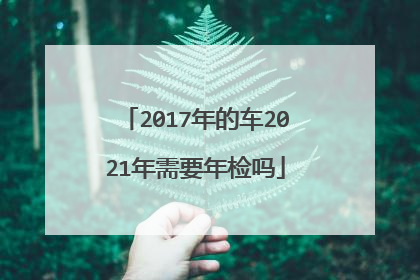 2017年的车2021年需要年检吗
