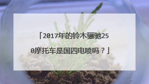 2017年的铃木骊驰250摩托车是国四电喷吗？