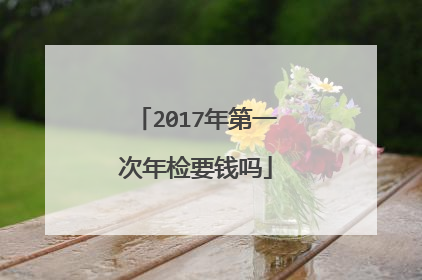 2017年第一次年检要钱吗