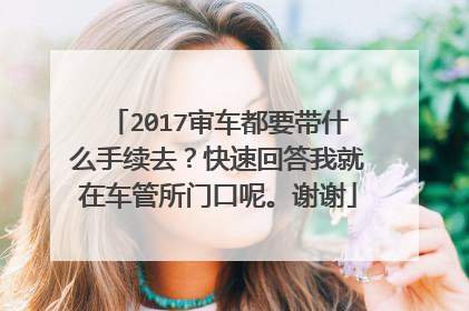 2017审车都要带什么手续去？快速回答我就在车管所门口呢。谢谢