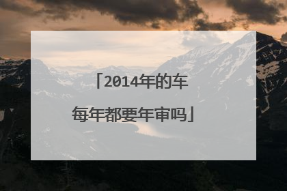 2014年的车每年都要年审吗