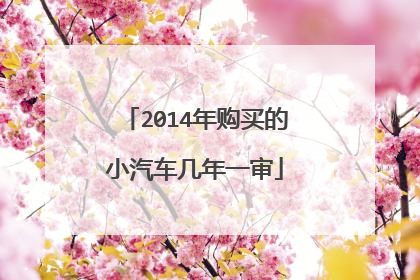 2014年购买的小汽车几年一审