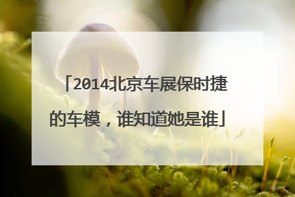 2014北京车展保时捷的车模，谁知道她是谁