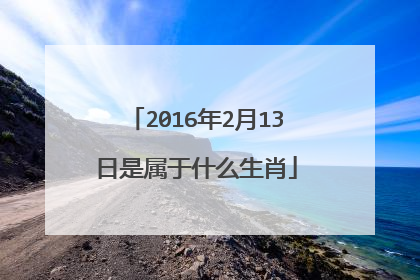 2016年2月13日是属于什么生肖