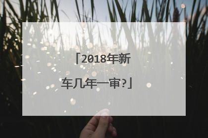 2018年新车几年一审?