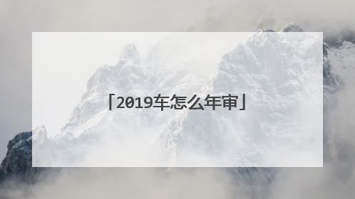 2019车怎么年审