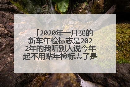 2020年一月买的新车年检标志是2022年的我听别人说今年起不用贴年检标志了是不是真的？