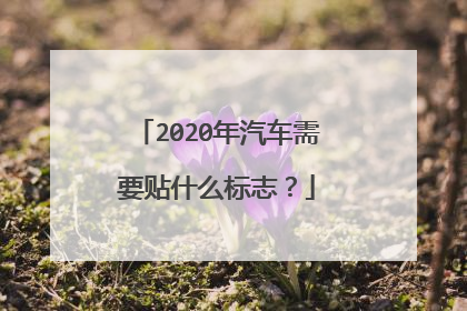 2020年汽车需要贴什么标志？