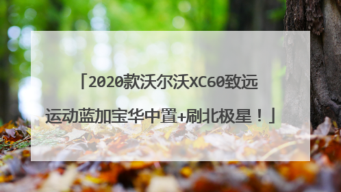 2020款沃尔沃XC60致远运动蓝加宝华中置+刷北极星！