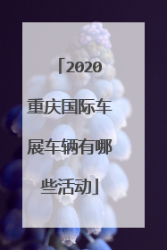 2020重庆国际车展车辆有哪些活动