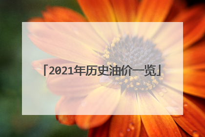 2021年历史油价一览