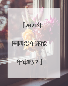 2021年国四货车还能年审吗？