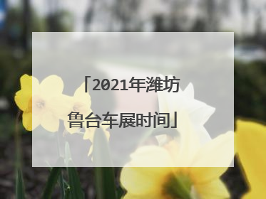 2021年潍坊鲁台车展时间