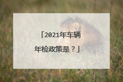 2021年车辆年检政策是？