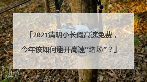 2021清明小长假高速免费，今年该如何避开高速“堵场”？
