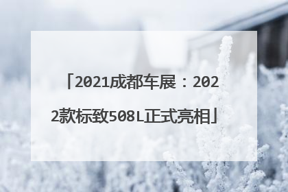2021成都车展：2022款标致508L正式亮相