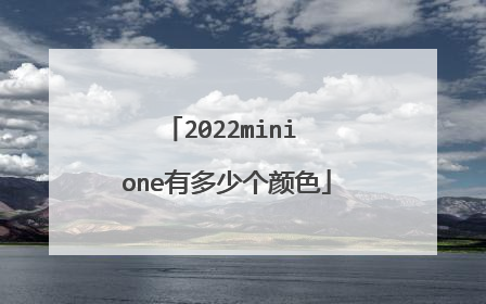 2022mini one有多少个颜色