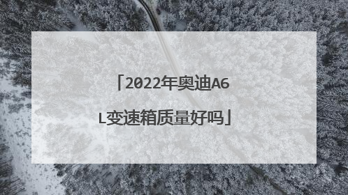 2022年奥迪A6L变速箱质量好吗