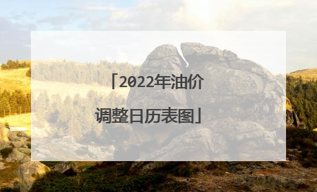 2022年油价调整日历表图