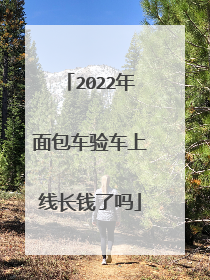 2022年面包车验车上线长钱了吗