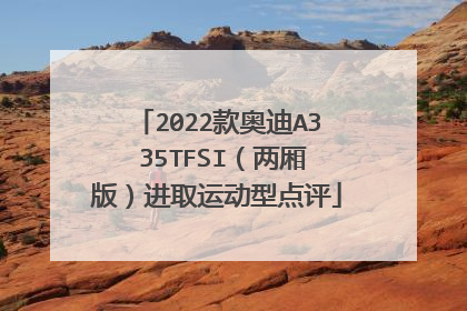 2022款奥迪A3 35TFSI（两厢版）进取运动型点评