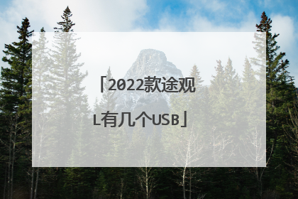 2022款途观L有几个USB