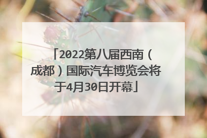 2022第八届西南（成都）国际汽车博览会将于4月30日开幕