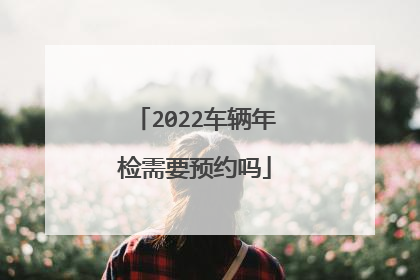 2022车辆年检需要预约吗