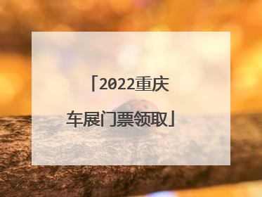 2022重庆车展门票领取