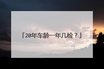 20年车龄一年几检？