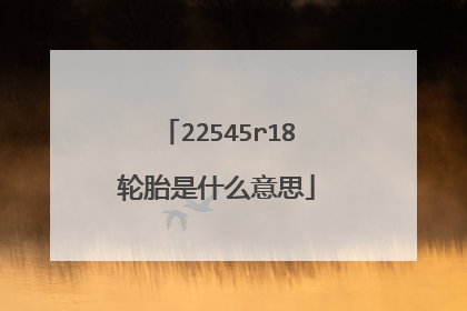 22545r18轮胎是什么意思