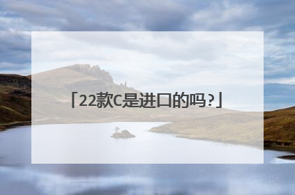 22款C是进口的吗?