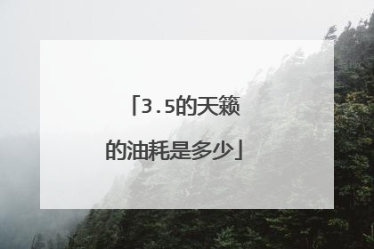 3.5的天籁的油耗是多少