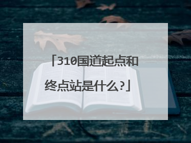 310国道起点和终点站是什么?