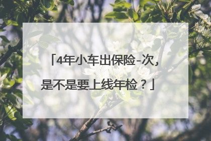4年小车出保险-次,是不是要上线年检？