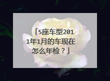 5座车型2011年1月的车现在怎么年检？