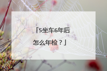 5坐车6年后怎么年检？